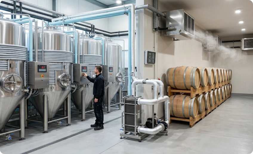 Precision Cooling for Fermentation & Aging