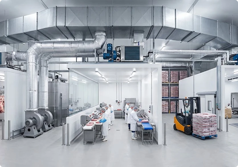 Industrial Refrigeration Systems for Meat Processing Facilities