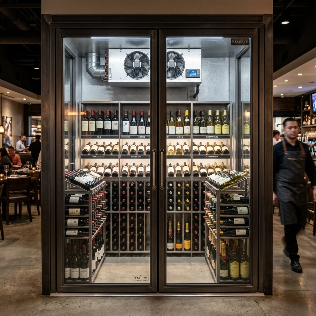 Walk-in wine storage