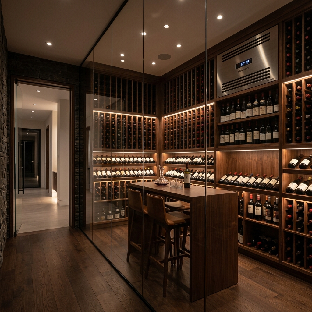 Wine cellar cooling