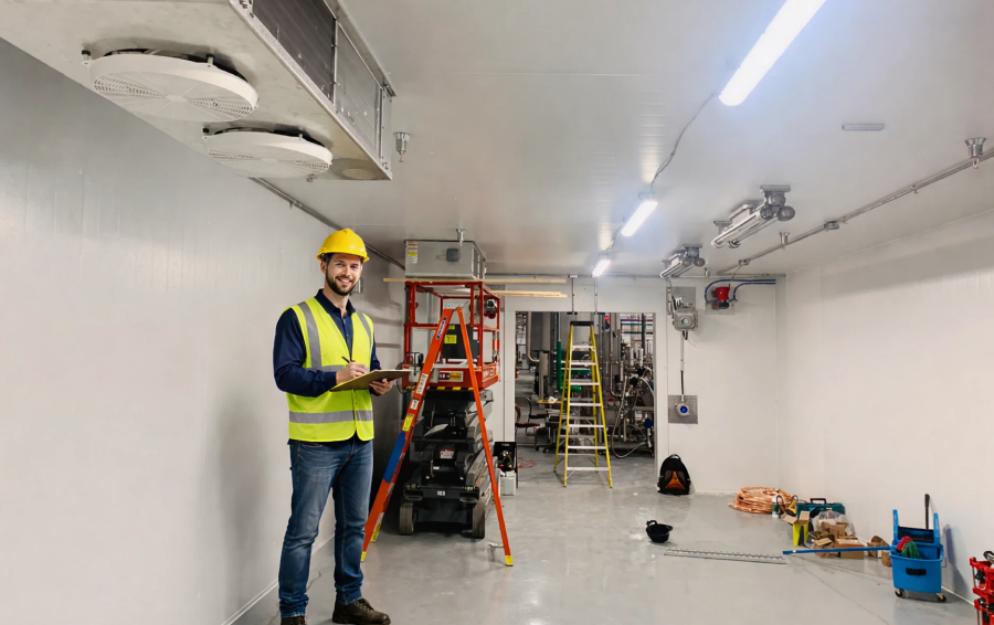 Complete Turnkey Refrigeration Installation from Design to Startup