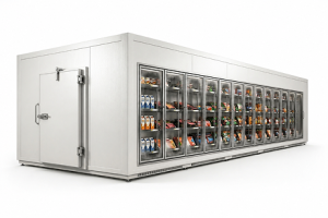 12′×14′×8′H_Glass_Door_Walk-In_Cooler
