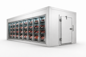 12′×14′×8′H_Glass_Door_Walk-In_Freezer