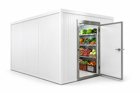 7′ × 12′ × 10′ H Walk-In Cooler For Vegetables