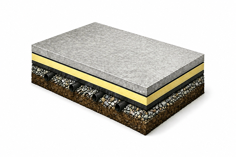 8′ x 15′ x 8′-2″ H Walk-In Freezer Floor