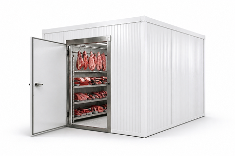 8′ × 10′ × 8′-2″ H Walk-In Cooler For Meat