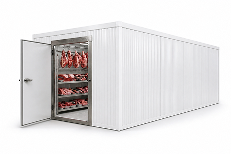 8′ × 15′ × 8′-2″ H Walk-In Cooler For Meat