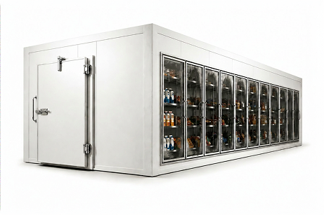 Glass Doors Walk-In Cooler