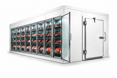 Glass Doors Walk-In Freezer Hover