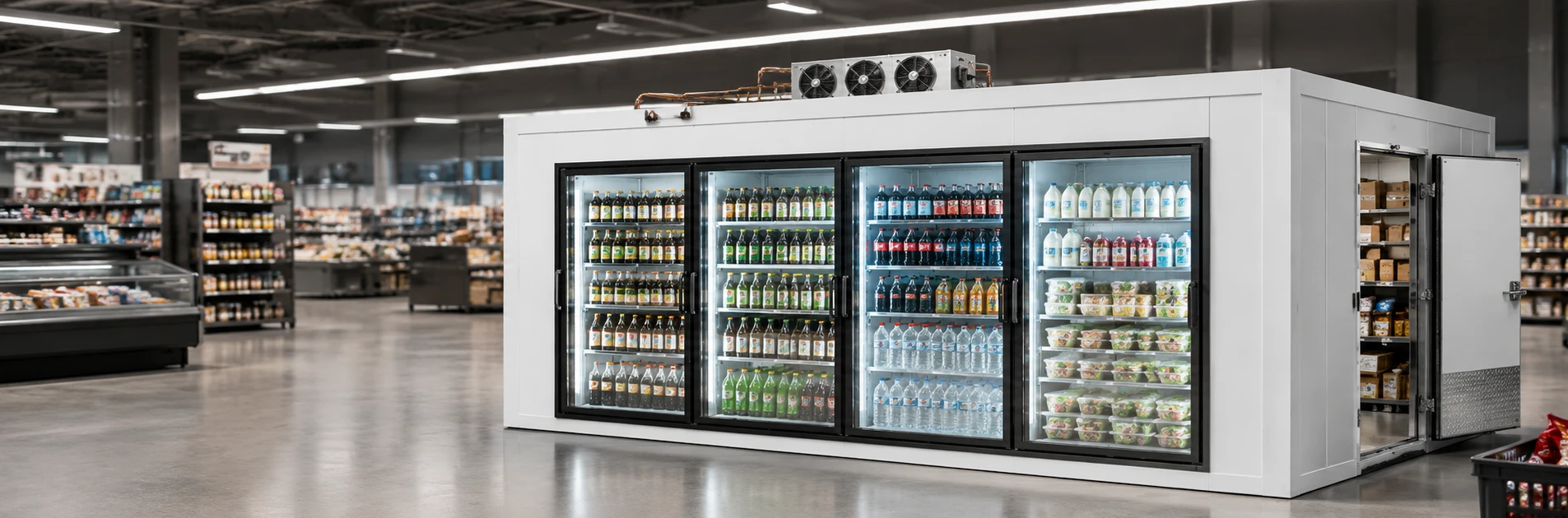 Glass Doors Walk-In Cooler Gallery